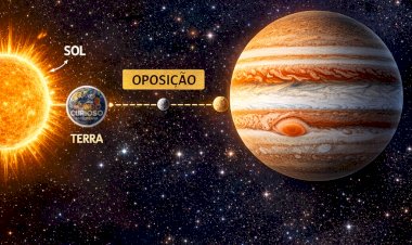 Oposição de Júpiter em 10 de janeiro: o melhor momento para observar o maior planeta do Sistema Solar