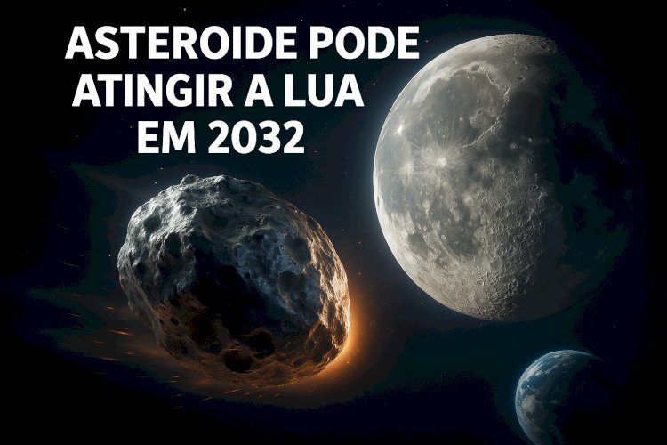 Asteroide pode atingir a Lua em 2032: entenda o que está acontecendo