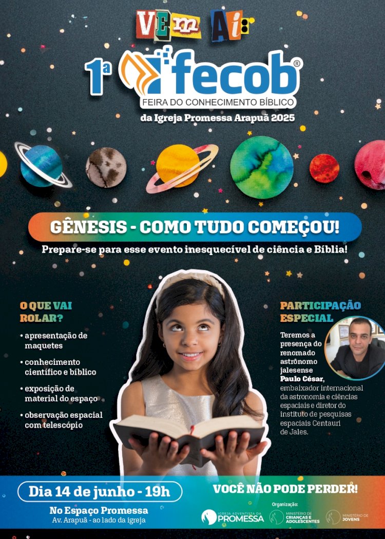 1ª FECOB realizado em Jales, pela Igreja Adventista da Promessa e Ministério de Jovens e Adolescentes