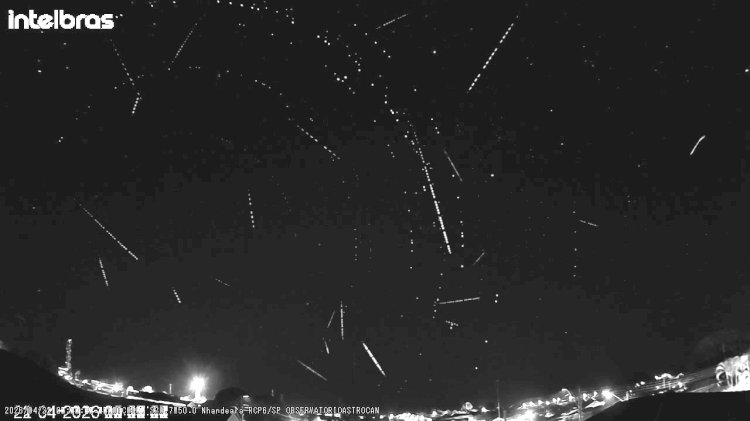 Chuva de meteoros Líridas dá espetáculo e é registrada em Nhandeara/SP pelo Observatório AstroCan